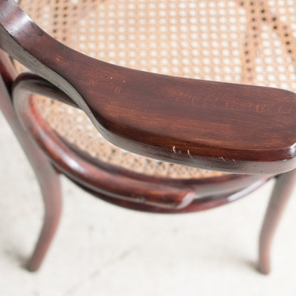 Fauteuil Fischel avec cannage œil-de-perdrix