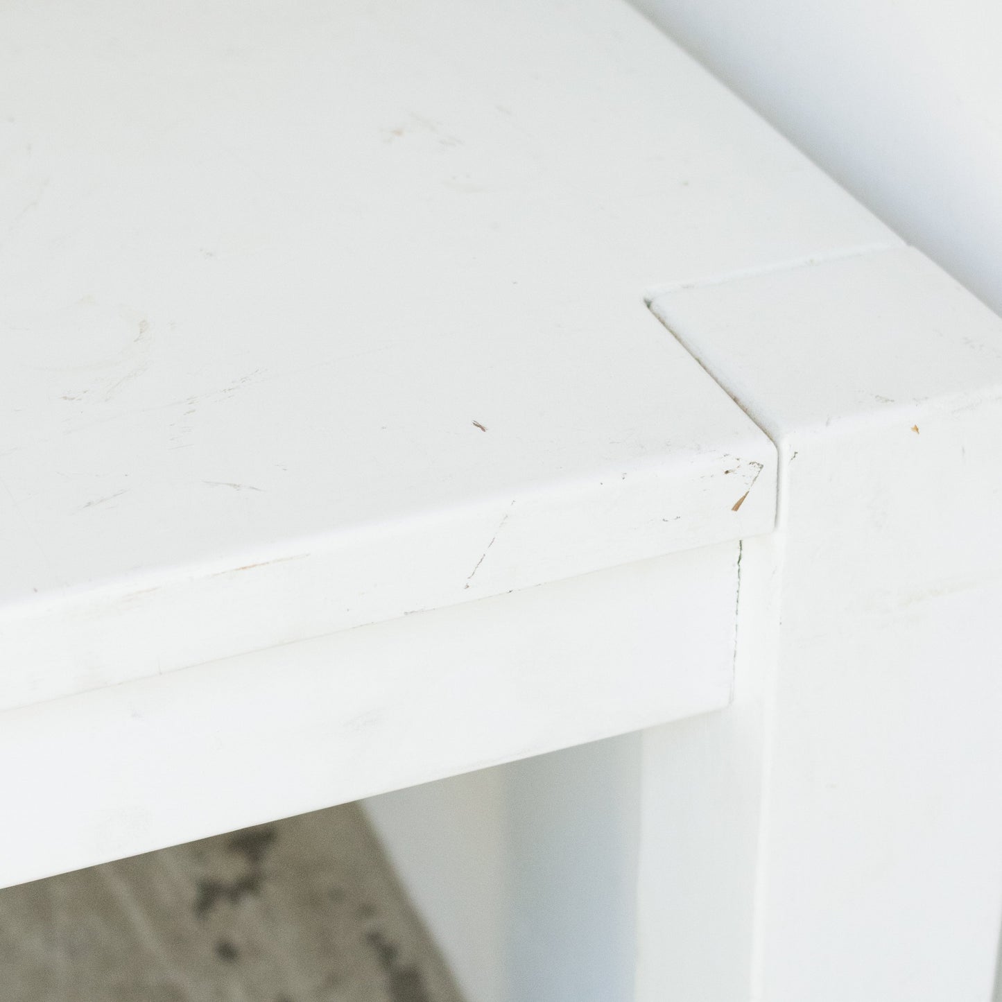 Table de travail en bois récupéré | Échantillon de sol