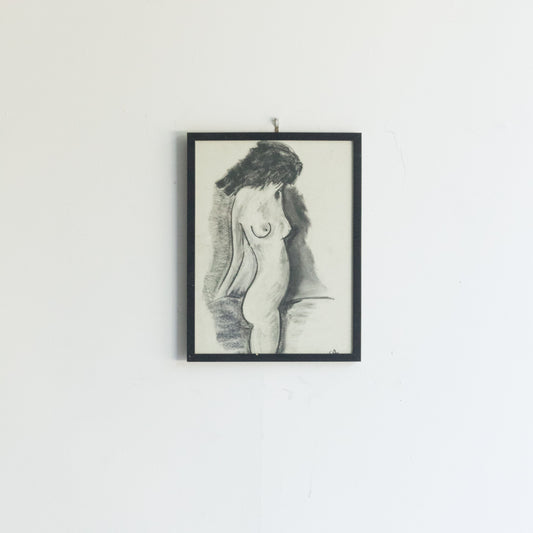 Dessin abstrait de nu debout