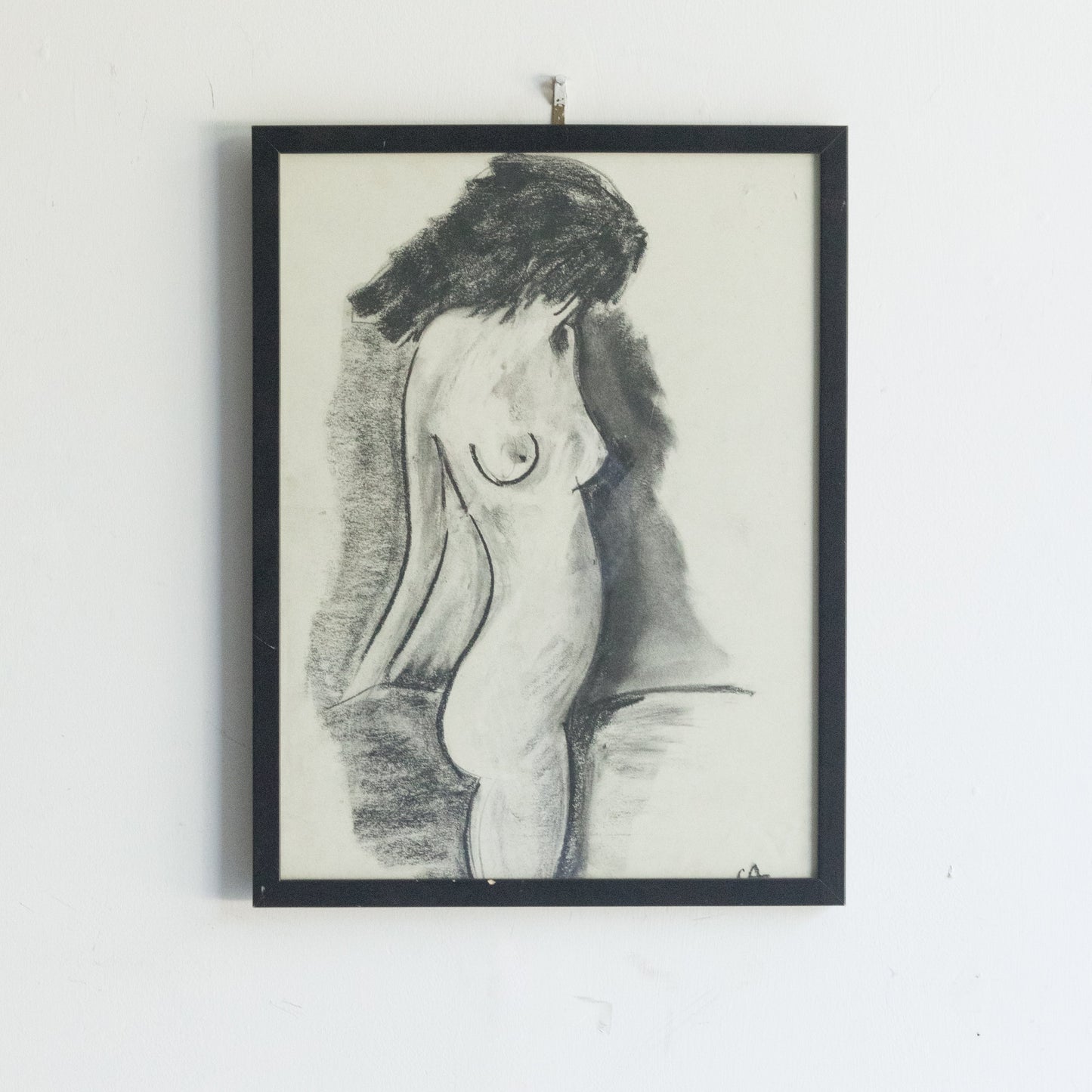 Dessin abstrait de nu debout