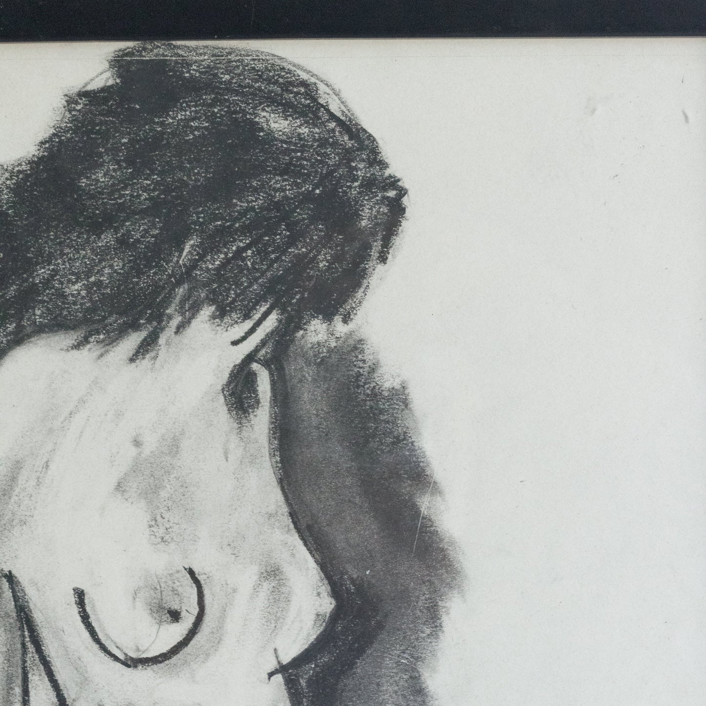 Dessin abstrait de nu debout