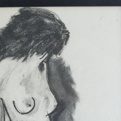 Dessin abstrait de nu debout