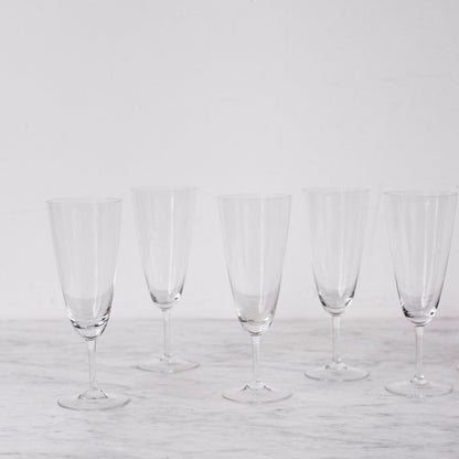 Ensemble de 9 flûtes à champagne simples
