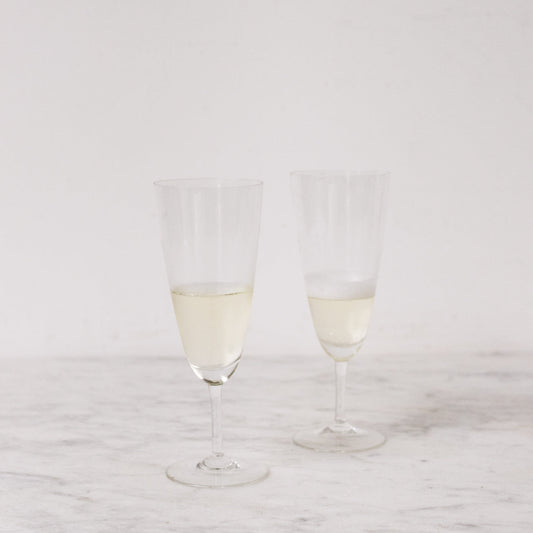Ensemble de 9 flûtes à champagne simples