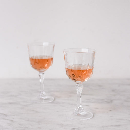 Ensemble de 4 verres à vin vintage