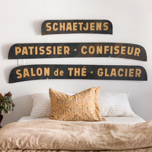 Enseigne de pâtisserie vintage