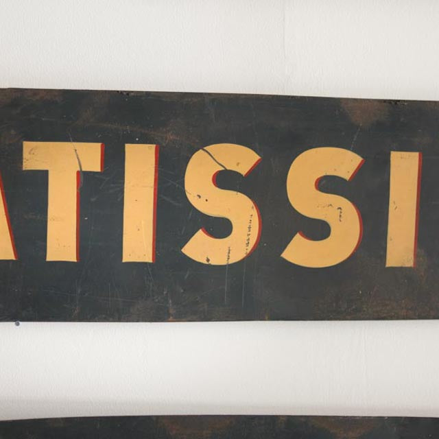 Enseigne de pâtisserie vintage