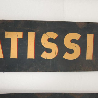 Enseigne de pâtisserie vintage