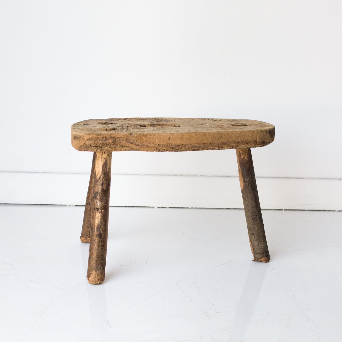 Tabouret de traite rustique