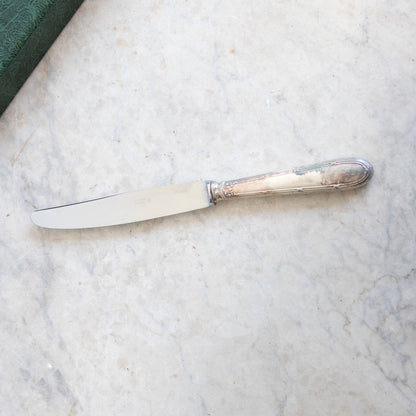 Ensemble de 12 couteaux vintage en argent