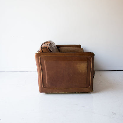 Causeuse Vintage en Cuir Roche Bobois