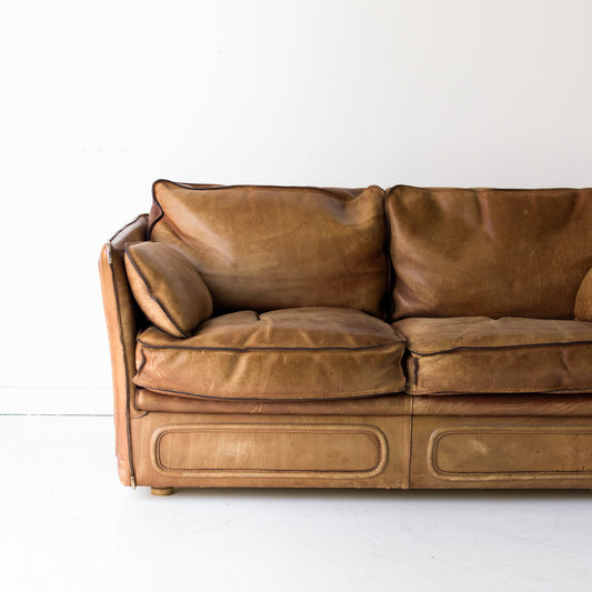 Causeuse Vintage en Cuir Roche Bobois