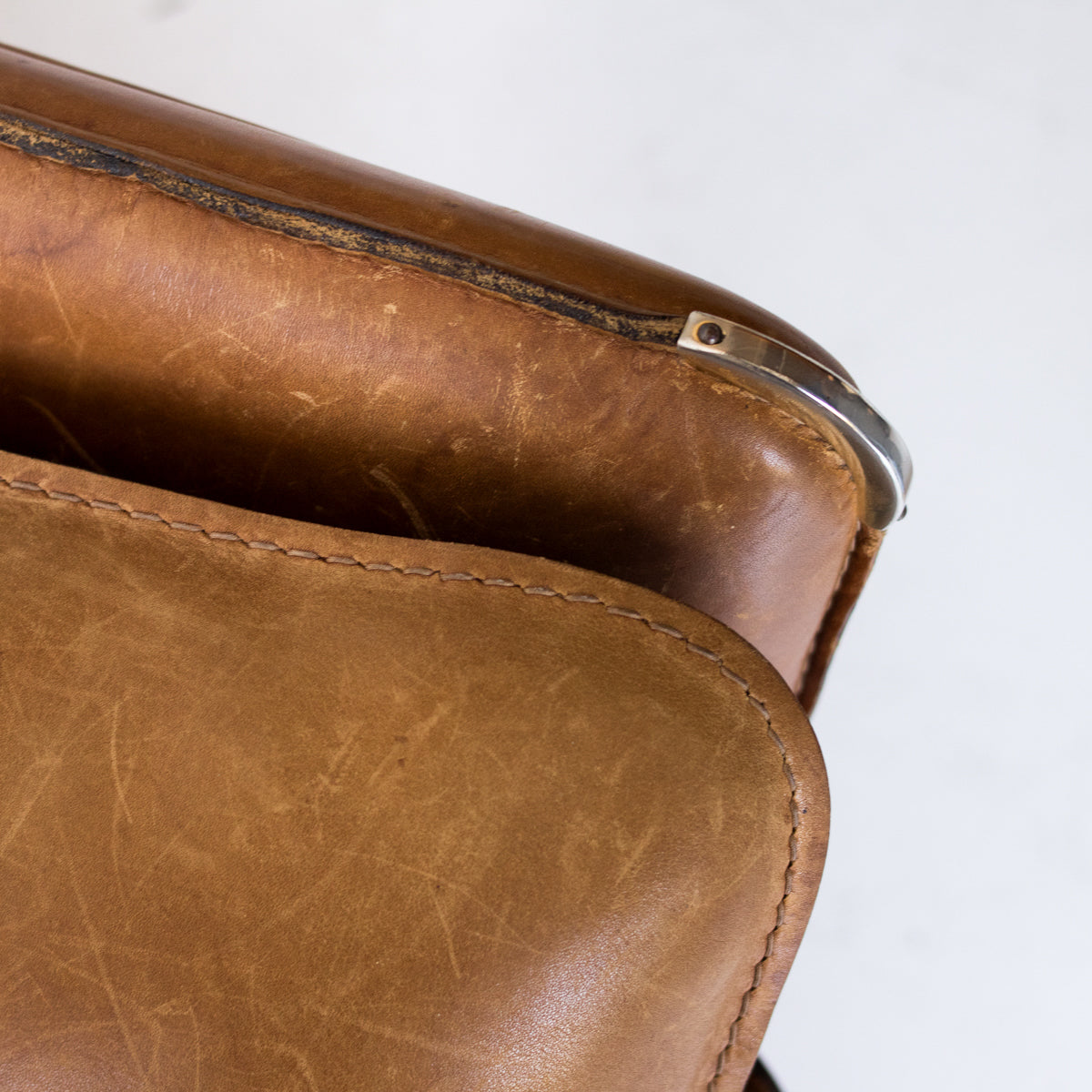Causeuse Vintage en Cuir Roche Bobois
