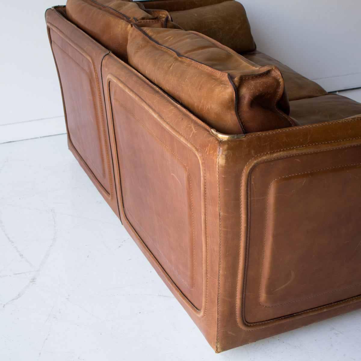 Causeuse Vintage en Cuir Roche Bobois