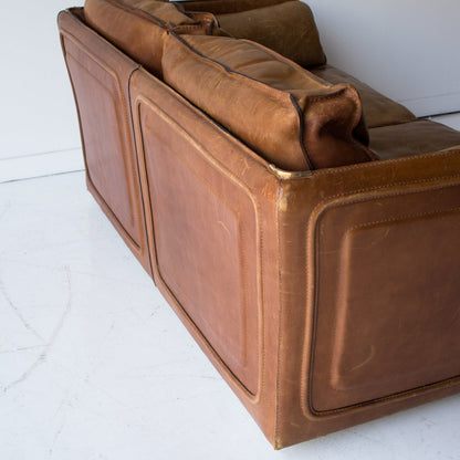 Causeuse Vintage en Cuir Roche Bobois