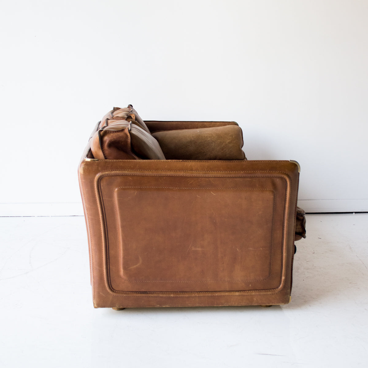 Causeuse Vintage en Cuir Roche Bobois