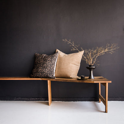 Banquette vintage en noyer