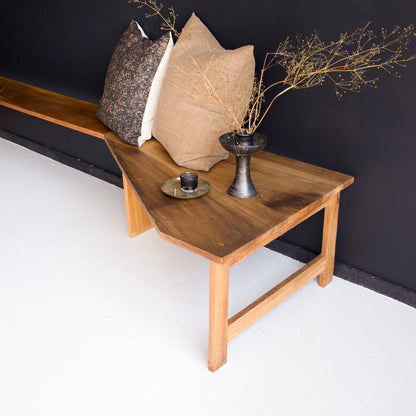 Banquette vintage en noyer