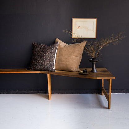 Banquette vintage en noyer
