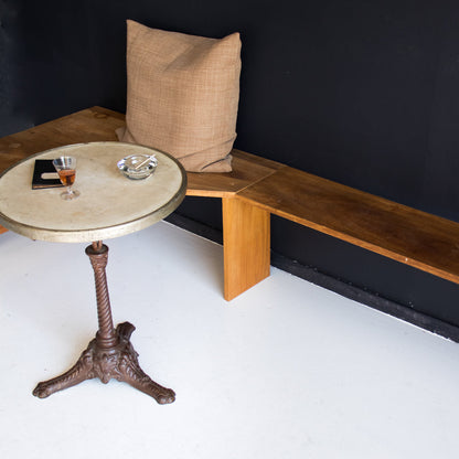 Banquette vintage en noyer