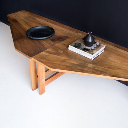 Banquette vintage en noyer