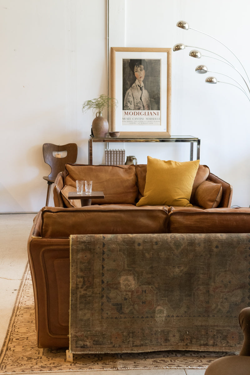 Causeuse Vintage en Cuir Roche Bobois