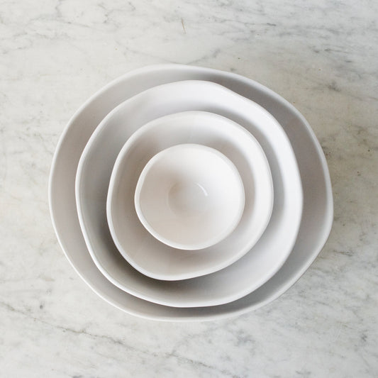 Bol de service classique | Ensemble gigogne | Blanc