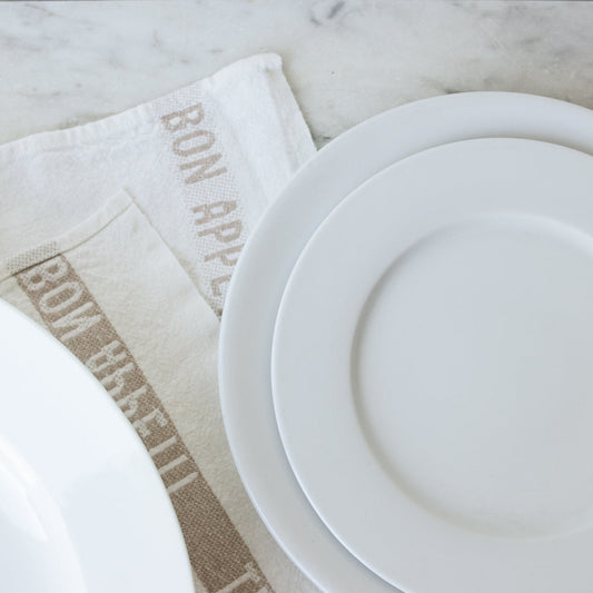 Trio de plats ronds en porcelaine