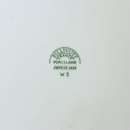 Trio de plats ronds en porcelaine