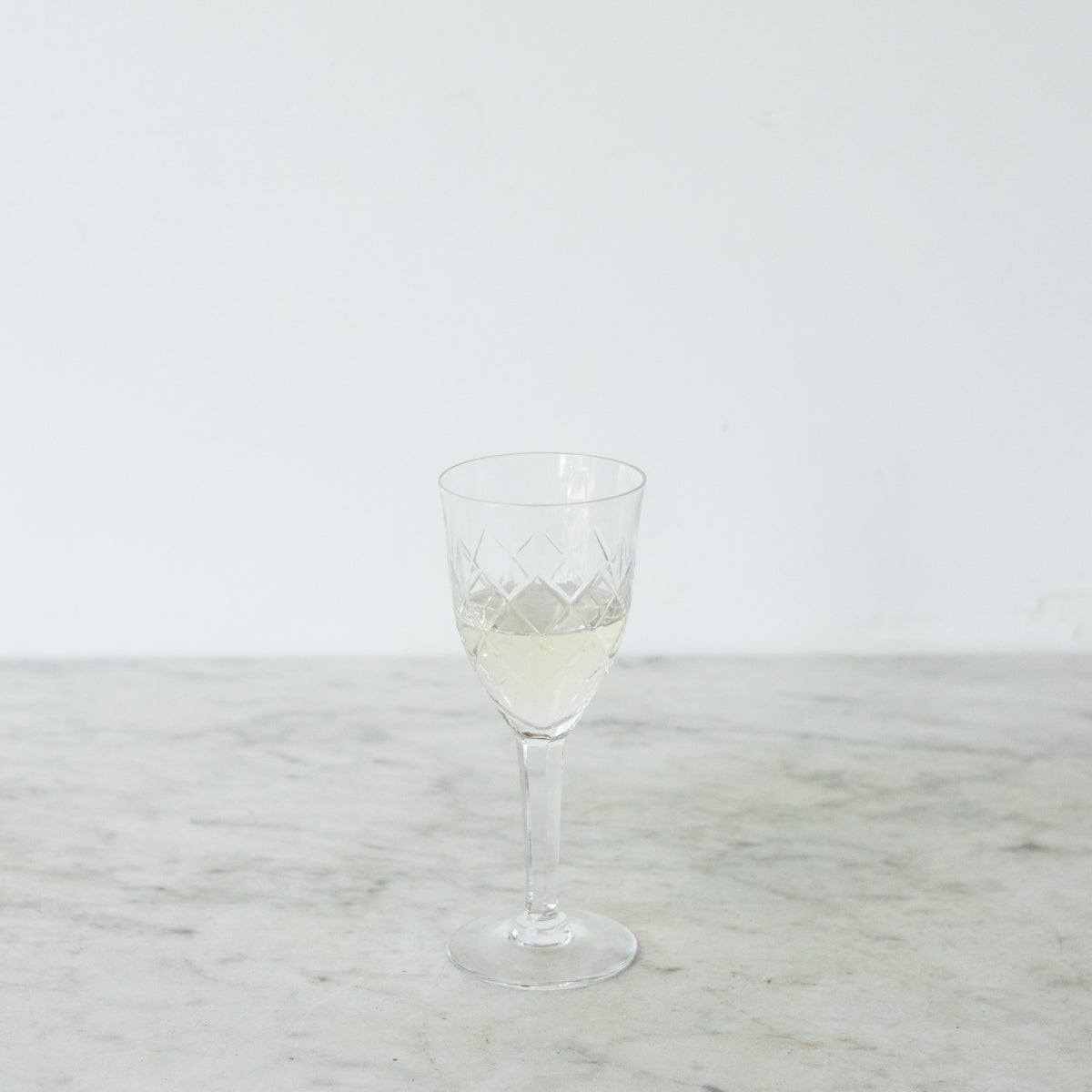 Ensemble de 6 verres à vin en cristal de la Cristallerie Lorraine