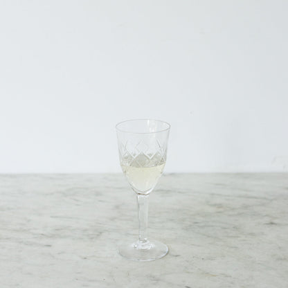 Ensemble de 6 verres à vin en cristal de la Cristallerie Lorraine