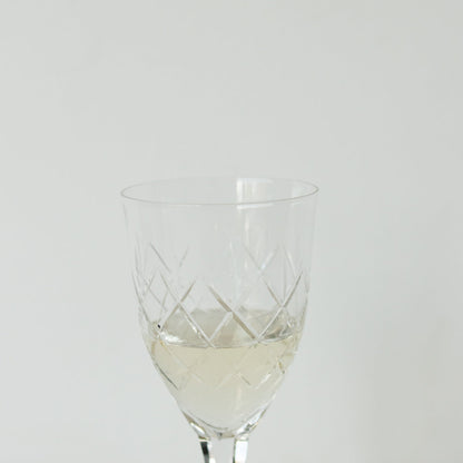 Ensemble de 6 verres à vin en cristal de la Cristallerie Lorraine