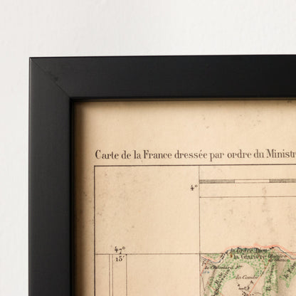 Carte encadrée de Morteau