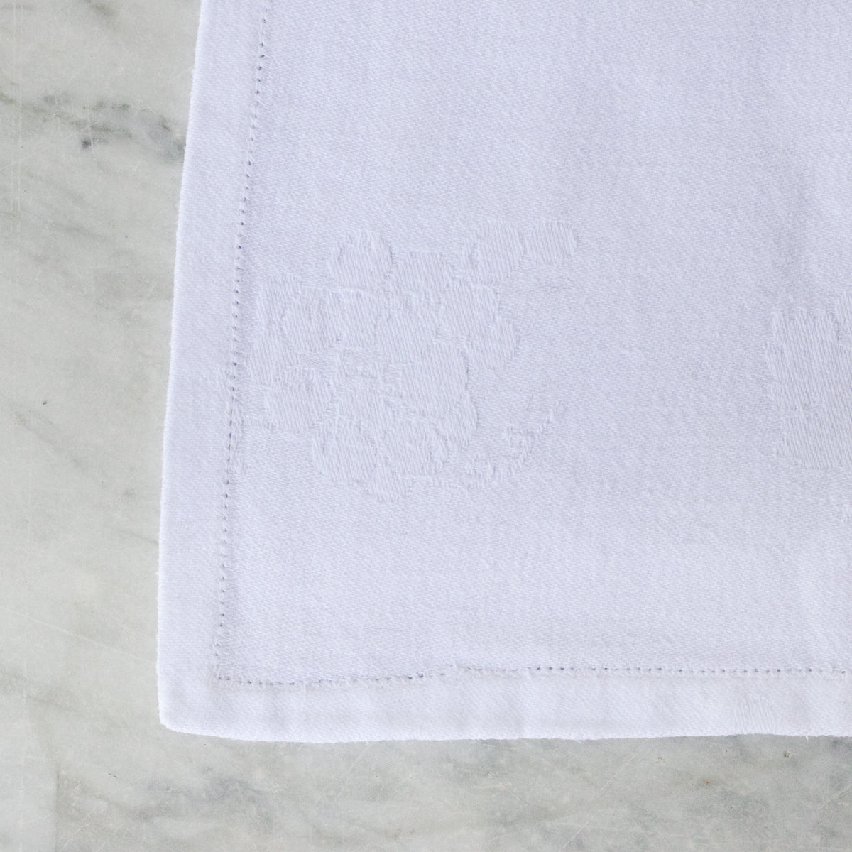 Lot de 12 serviettes monogrammées vintage | RA