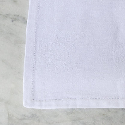 Lot de 12 serviettes monogrammées vintage | RA
