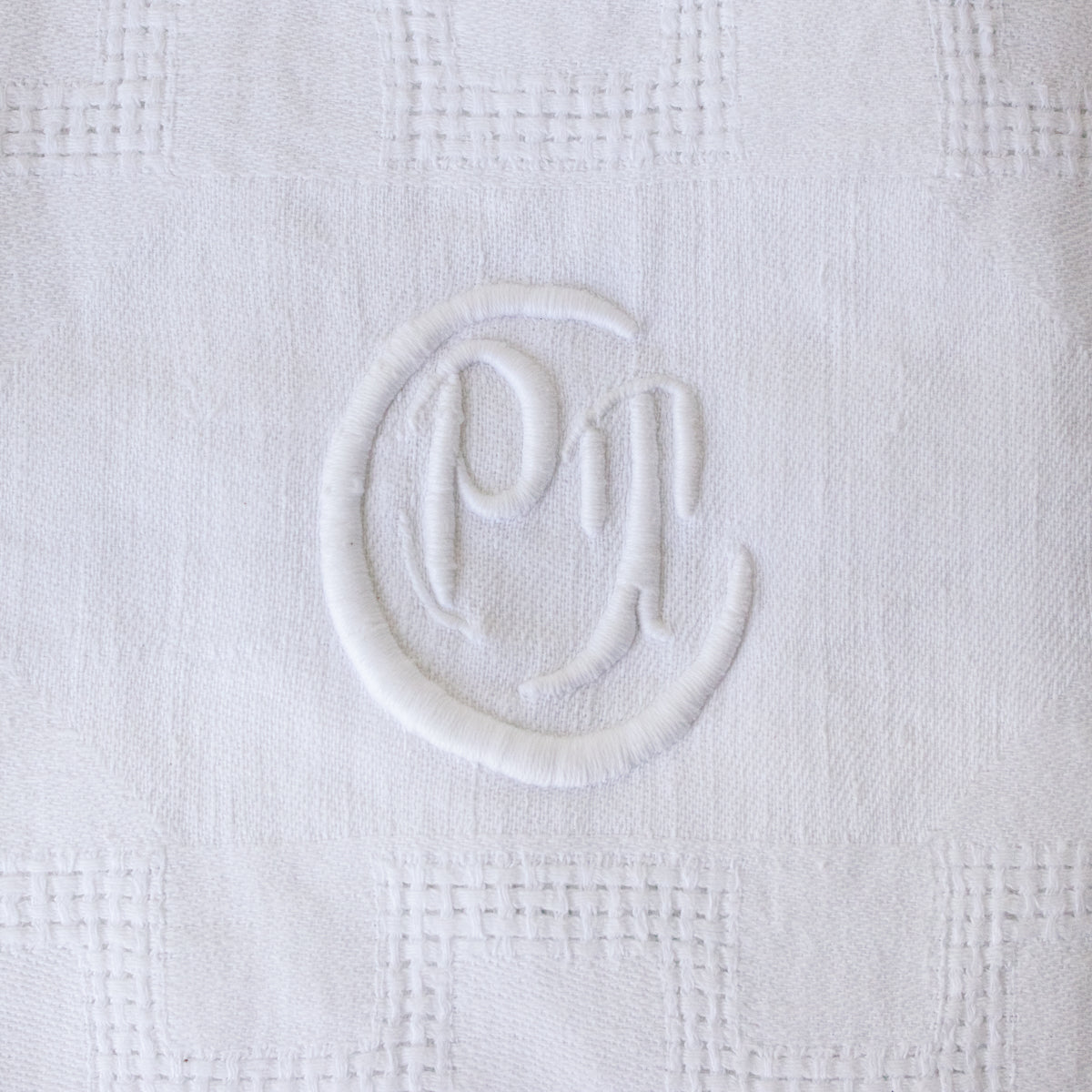 Lot de 5 serviettes monogrammées vintage | PT