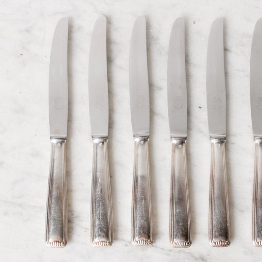 Ensemble de 12 couteaux à beurre français assortis