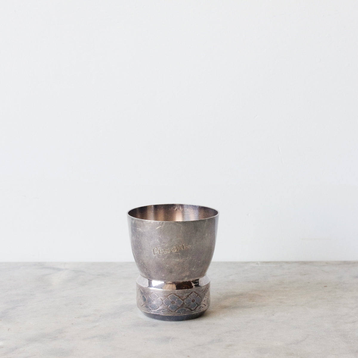 Lot de 5 tasses de baptême gravées