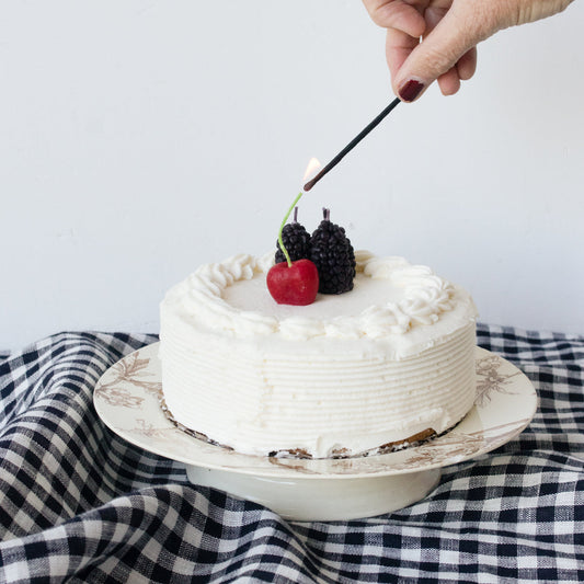 Lot de 10 bougies d'anniversaire Berry
