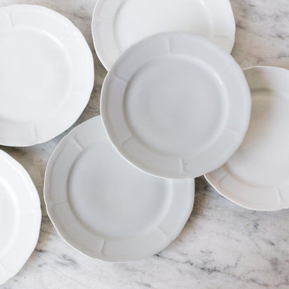 Ensemble de 6 assiettes à salade en porcelaine