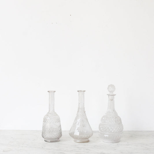 Carafe en verre soufflé vintage
