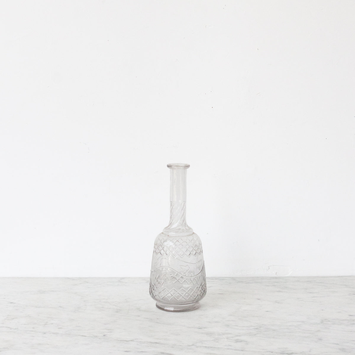 Carafe en verre soufflé vintage