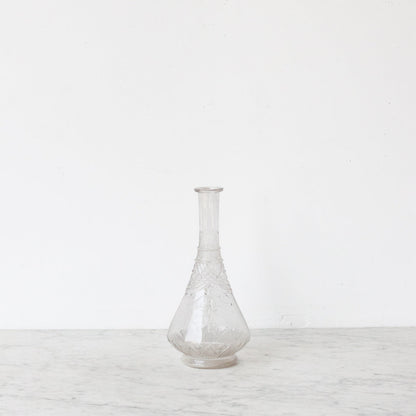 Carafe en verre soufflé vintage