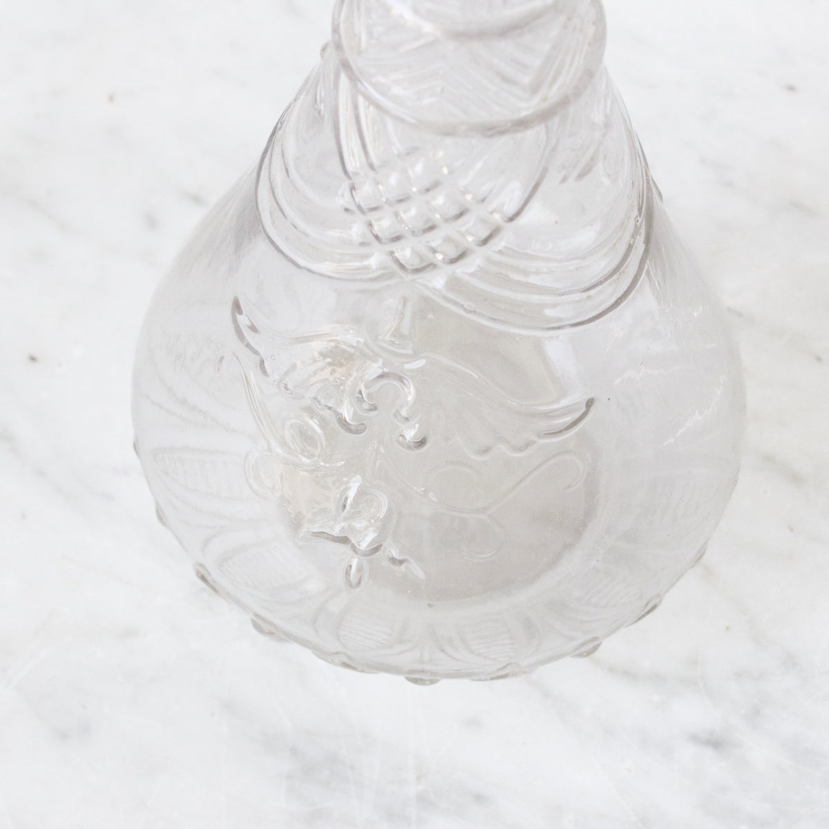 Carafe en verre soufflé vintage