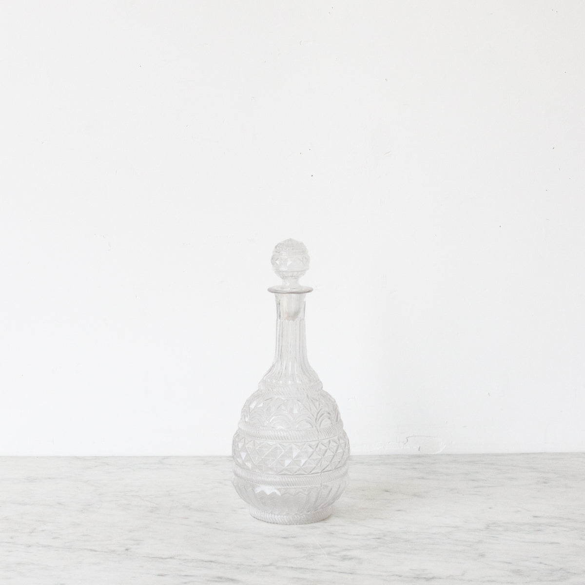 Carafe en verre soufflé vintage