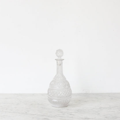 Carafe en verre soufflé vintage