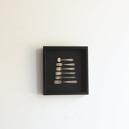 Coffret-fourchette en argent antique | Collection Art déco