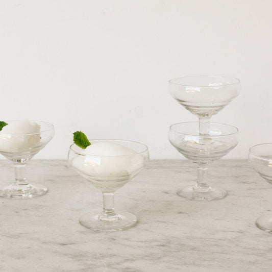 Ensemble de 5 coupes à dessert simples