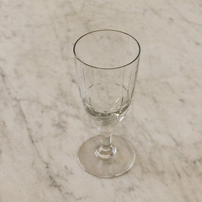 Trio de verres taillés à la main