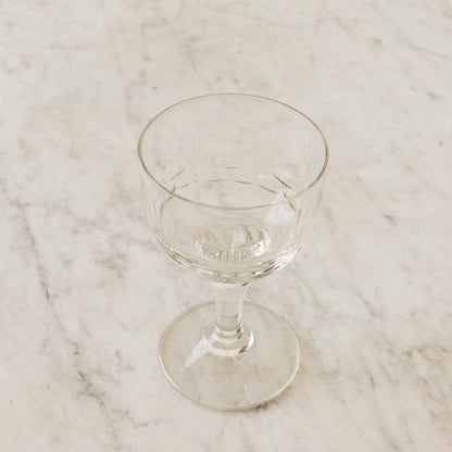 Trio de verres taillés à la main